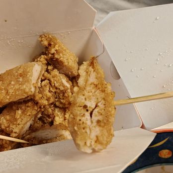 Zhengxin Chicken Steak - I brought this home to eat so there is a bit of condensation from the steam. But still super good! - Chicken Wings Near Me - Flushing, New York