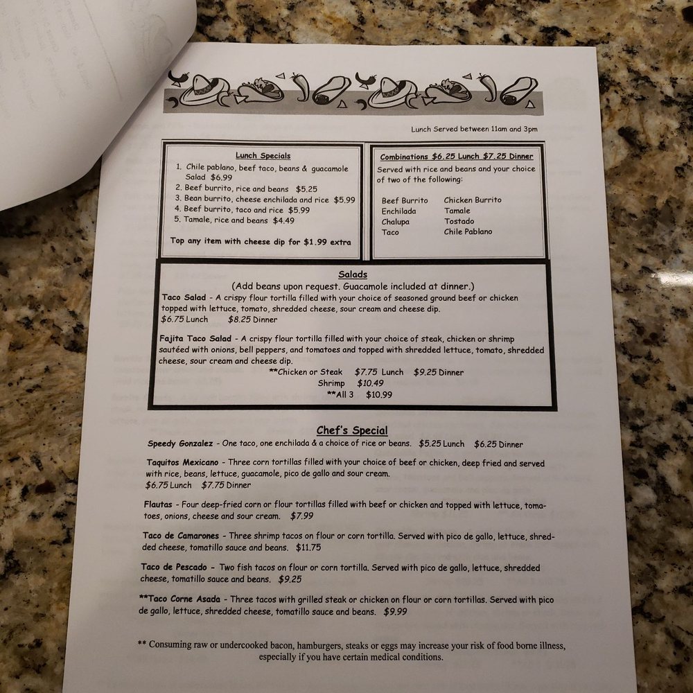 Jalapeño's Authentic Mexican Grill - Menu pg3 - Mexican Near Me - Somerville, Tennessee Jalapeño's Authentic Mexican Grill - Menu pg3 - Mexican Near Me - Somerville, Tennessee