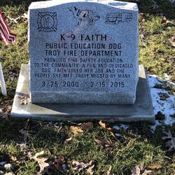 Michigan War Dog Memorial - Troy Fire K-9 Faith