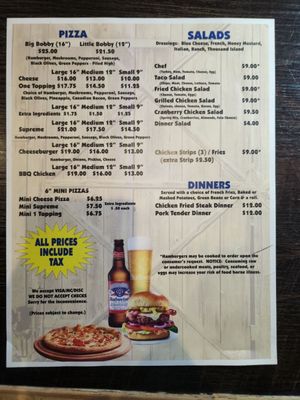 Menu photo 2 Pizza Parlor Topeka, KS