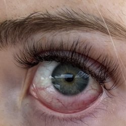 The Lash Lounge - Looks like reaction to the glue?