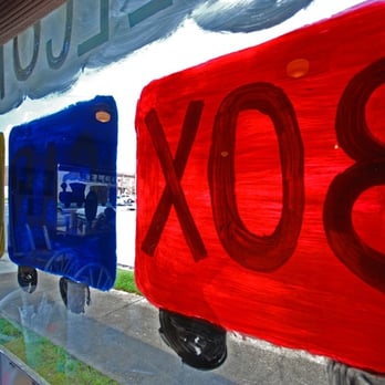 Box Car Cafe - red, blue, and yellow - American Near Me - Sheffield, Alabama