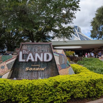 Soarin' - Outside The Land Pavilion, home of Living with the Land and Soarin', at Epcot. - Amusement Parks Near Me - Orlando, Florida Soarin' - Outside The Land Pavilion, home of Living with the Land and Soarin', at Epcot. - Amusement Parks Near Me - Orlando, Florida