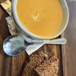 The Canvas Café - Butternut and carrot soup