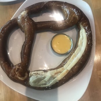 Hops & Sessions - Giant pretzel and tiny beer cheese, they have mustards too though - Beer Bar Near Me - Livermore, California Hops & Sessions - Giant pretzel and tiny beer cheese, they have mustards too though - Beer Bar Near Me - Livermore, California