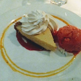 Al Biernat's Oak Lawn - Key Lime Pie - blood orange sorbet - Steakhouses Near Me - Dallas, Texas Al Biernat's Oak Lawn - Key Lime Pie - blood orange sorbet - Steakhouses Near Me - Dallas, Texas