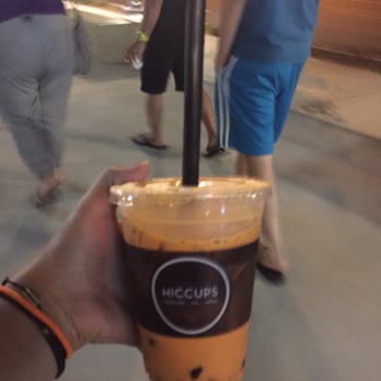 Hiccups Veo Cafe - This was the Thai Tea I got! I didn't realize I was spilling g it! - Asian Fusion Near Me - Carson, California Hiccups Veo Cafe - This was the Thai Tea I got! I didn't realize I was spilling g it! - Asian Fusion Near Me - Carson, California