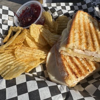 Superbloom - Turkey panini with cranberry on side - Coffee & Tea Near Me - San Diego, California Superbloom - Turkey panini with cranberry on side - Coffee & Tea Near Me - San Diego, California