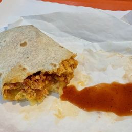 Chorizo breakfast burrito