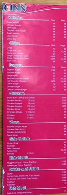 Menu photo 1 Kebab Inn Killarney, KY