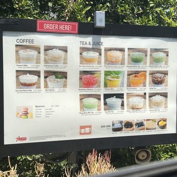 7 Leaves Cafe - Drive thru menu - Coffee & Tea Near Me - Alhambra, California