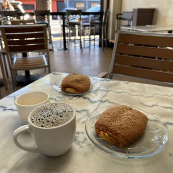 Upper Crust Bakery - Pumpkin danishes and coffee at Upper Crust, Chico.  Oct. 2023. - Bakeries Near Me - Chico, California