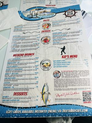 Menu photo 1 Driftaway Cafe Savannah, GA Menu photo 1 Driftaway Cafe Savannah, GA