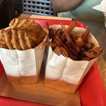 Gami Burger - Criss cut fries and sweet potato fries - Burgers Near Me - Sacramento, California Gami Burger - Criss cut fries and sweet potato fries - Burgers Near Me - Sacramento, California