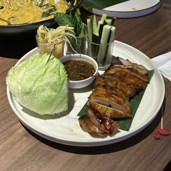 Star Leaf - Pork collar: this is tasty. The papaya salad is terrible. - Asian Fusion Near Me - Pasadena, California Star Leaf - Pork collar: this is tasty. The papaya salad is terrible. - Asian Fusion Near Me - Pasadena, California