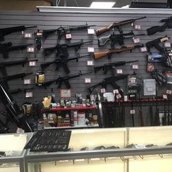 A-1 Pawn & Gun - Just some of the large firearm selection that they have.