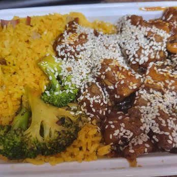 Hunan Wok III - Sesame Chicken w/Roast Pork Fried Rice - Chinese Near Me - New Britain, Connecticut