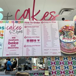 Cake menu Cake menu