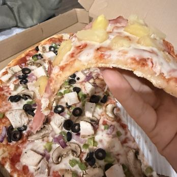 Vito's Italian Pizza - Half&half Hawaiian and Vegetarian pizza - Pizza Near Me - Corona, California Vito's Italian Pizza - Half&half Hawaiian and Vegetarian pizza - Pizza Near Me - Corona, California