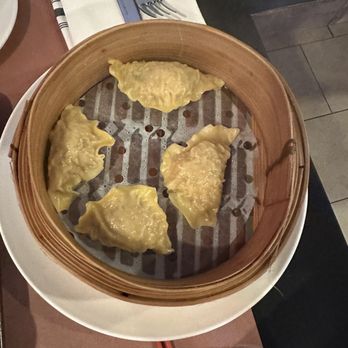 Teddy Wongs Dumplings & Wine - Chicken & Celery W/ Carrot Dumplings steamed (we liked the steamed better than fried) - Dim Sum Near Me - Fort Worth, Texas