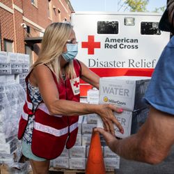 American Red Cross - Volunteers at The American Red Cross fed us, gave us water, and offered us a place to stay that had less smoke than the rest of the area.