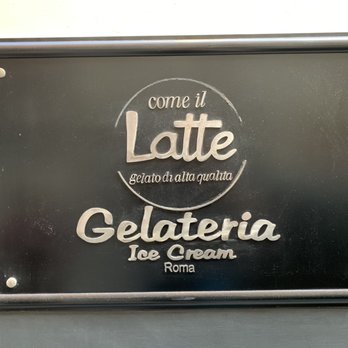 Come Il Latte - Sign - Gelato Near Me - Rome, RM