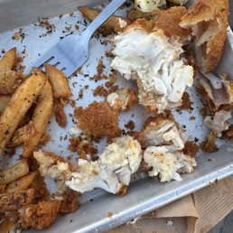 batter still uncooked (thick piece) batter still uncooked (thick piece)