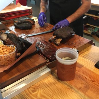 la Barbecue - At the order counter - cutting the meats - Barbeque Near Me - Austin, Texas la Barbecue - At the order counter - cutting the meats - Barbeque Near Me - Austin, Texas