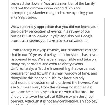Amore Dolce Flowers - Not slander if events are true. Take the "L". Do better for your customers. - Florists Near Me - Montebello, California
