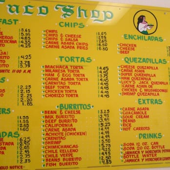 Lucy's Taco Shop - Tacos Near Me - San Diego, California