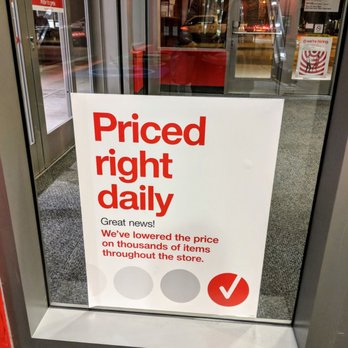 Target - Target: Lie!  Stickers/Tag Prices is different from check-out and App Bar Code Scanner - Department Stores Near Me - Chicago, Illinois
