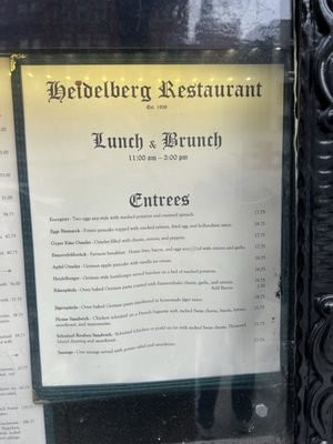 Menu photo 4 Heidelberg Restaurant New York, NY Menu photo 4 Heidelberg Restaurant New York, NY