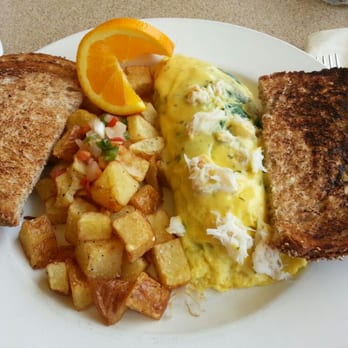 Poseidon on the Beach - Crab omelette - Seafood Near Me - Del Mar, California Poseidon on the Beach - Crab omelette - Seafood Near Me - Del Mar, California