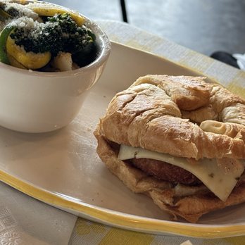 Hot Tails - Crab Cake Croissant - Seafood Near Me - Prairieville, Louisiana