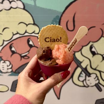 Leo Leo Gelato - Chocolate and Strawberry Sorbet - Gelato Near Me - Paso Robles, California Leo Leo Gelato - Chocolate and Strawberry Sorbet - Gelato Near Me - Paso Robles, California
