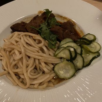 The Elephant Walk - Beef short rib noodles w/cucumber (Khar Saiko Kroeung) - Cambodian Near Me - Boston, Massachusetts