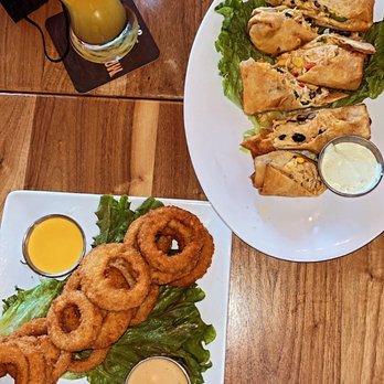 Maggie McFly's | Manchester - Sky High Onion Rings had the BEST SAUCE. like ranch bbq??? idk. Tex-Mex Egg Rolls was mid, i prob wouldn't get again. - Breakfast & Brunch Near Me - Manchester, Connecticut Maggie McFly's | Manchester - Sky High Onion Rings had the BEST SAUCE. like ranch bbq??? idk. Tex-Mex Egg Rolls was mid, i prob wouldn't get again. - Breakfast & Brunch Near Me - Manchester, Connecticut