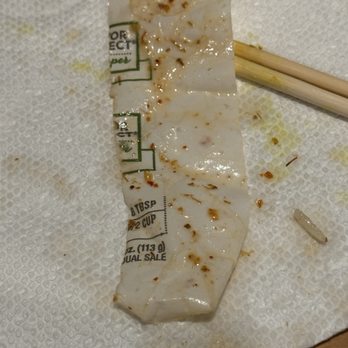 Bangkok Thai Cuisine - The butter wrapper found at the bottom of my take-out curry. - Thai Near Me - Orleans, Massachusetts