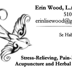 Erin Wood Acupuncture and Herbs - My biz card