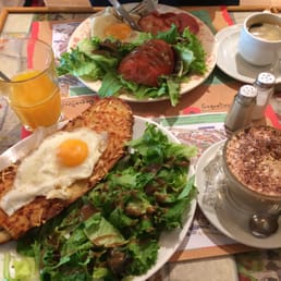 Croque madame the size of your thigh
