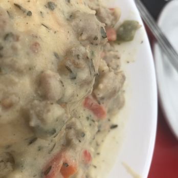 Maxine's On Shine - Biscuits and Gravy - note it has peppers even though it does not say that on the menu - New American Near Me - Orlando, Florida Maxine's On Shine - Biscuits and Gravy - note it has peppers even though it does not say that on the menu - New American Near Me - Orlando, Florida