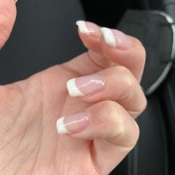 Chelsea Nail & Spa - UV gel fill - I wanted sharper corners for the square shape & the fill wasn't applied completely evenly.