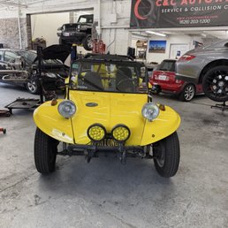 Vehicle waiting for service