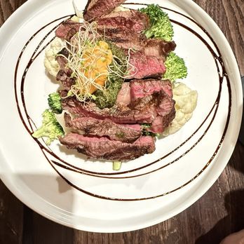 Queens Ferry Hotel - Angus Rib eye steak with chimichurri sauce and veggies - Pubs Near Me - Auckland, AUK Queens Ferry Hotel - Angus Rib eye steak with chimichurri sauce and veggies - Pubs Near Me - Auckland, AUK