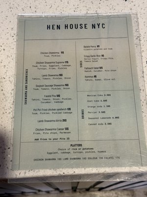 Menu photo 7 Hen House NYC New York, NY