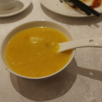 Providential 9 - An individual serving of pumpkin and Chinese yam congee. - Dim Sum Near Me - Markham, Ontario Providential 9 - An individual serving of pumpkin and Chinese yam congee. - Dim Sum Near Me - Markham, Ontario
