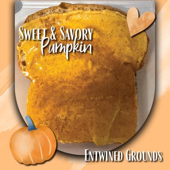 Entwined Grounds - Pumpkin cream cheese toast - Coffee & Tea Near Me - Grandview, Texas