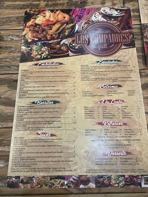 Menu photo 3 Los Compadres Mexican Grill Wichita, KS