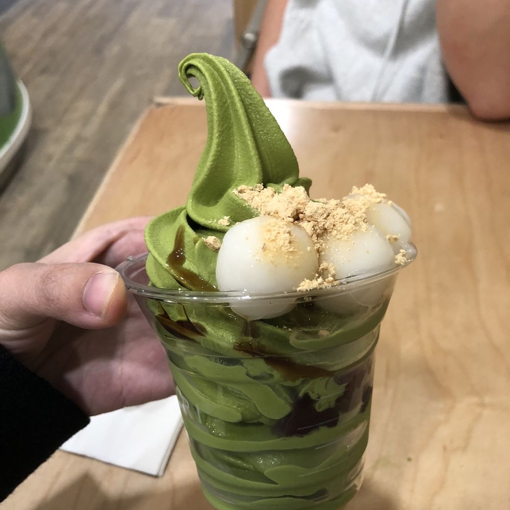 Tsujiri - Matcha soft serve with mochi and red bean - Tea Rooms Near Me - Toronto, Ontario Tsujiri - Matcha soft serve with mochi and red bean - Tea Rooms Near Me - Toronto, Ontario