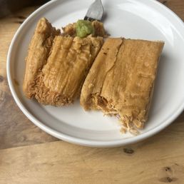 Pork and chicken tamales Pork and chicken tamales